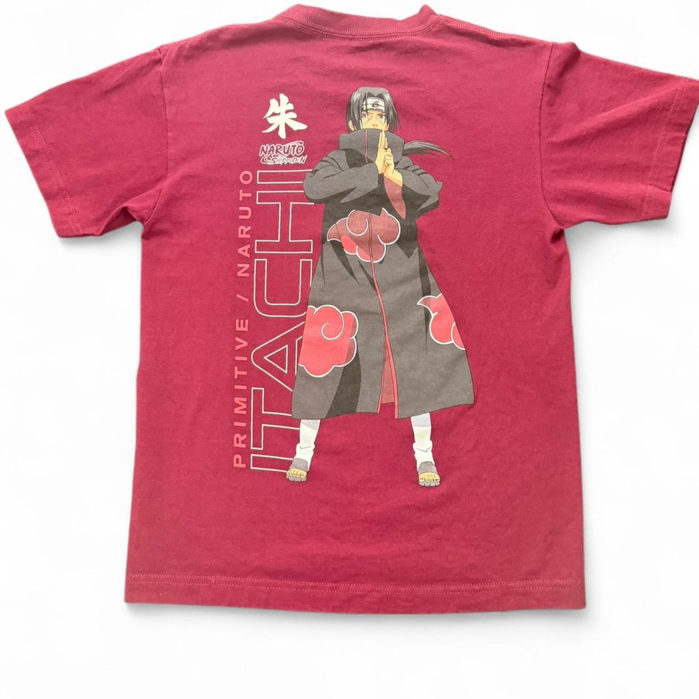Naruto Uzumaki red & black streetwear tee men's size small
